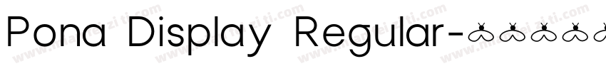 Pona Display Regular字体转换